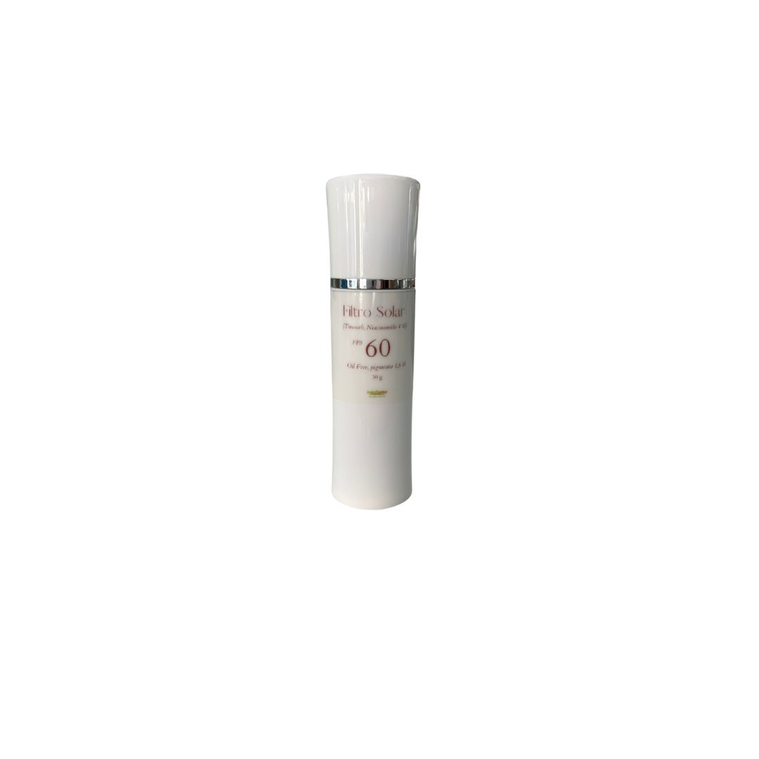 Filtro Solar Tinosorb FPS 60 com niacinamida. Tom claro, 30g