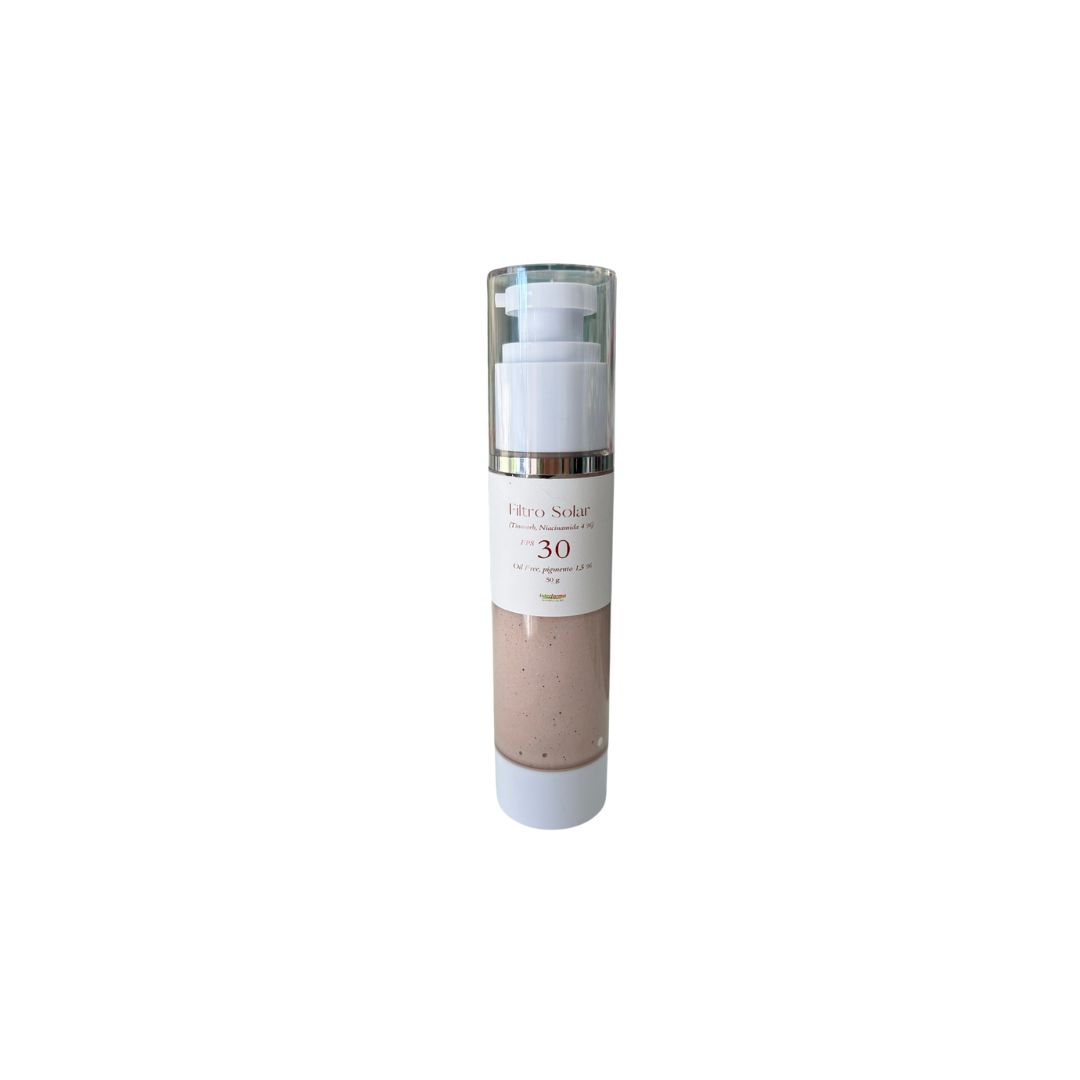 Filtro Solar Tinosorb FPS 30 com niacinamida. Tom claro, 50g