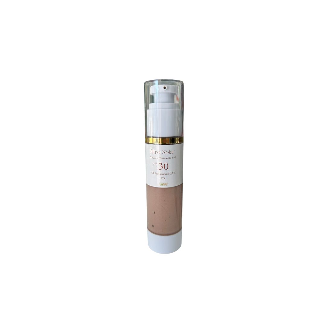 Filtro Solar Tinosorb FPS 30 com niacinamida. Tom escuro, 50g