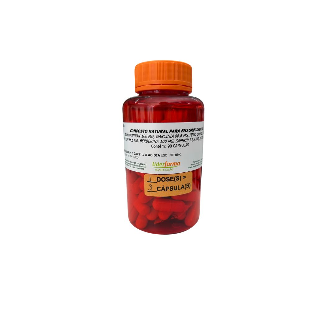 Composto natural para emagrecimento 30 doses