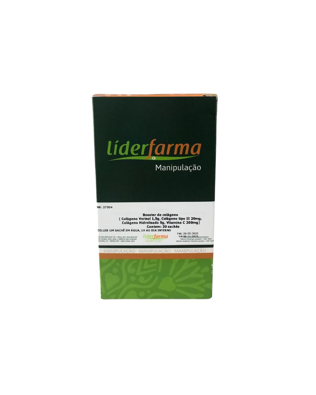 Booster de colágeno com Vitamina C, 30 sachês